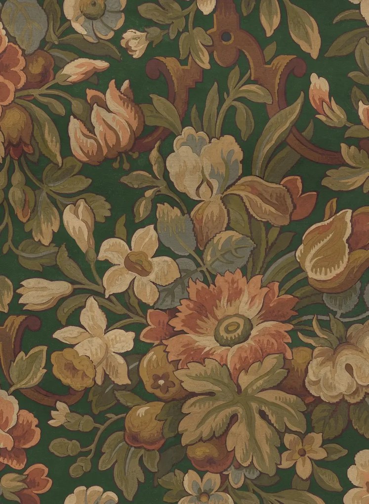 Rebel Walls Wandbild Vintage Flora - Green