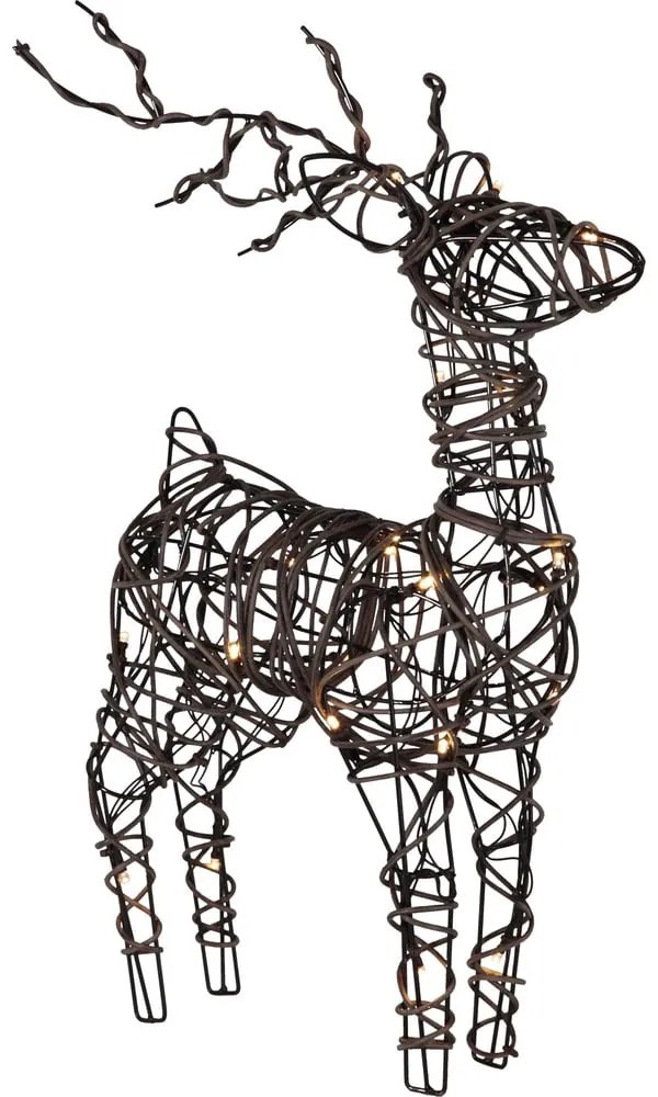 Decorazione natalizia luminosa marrone con alimentazione a batteria da terra Vixen – Star Trading