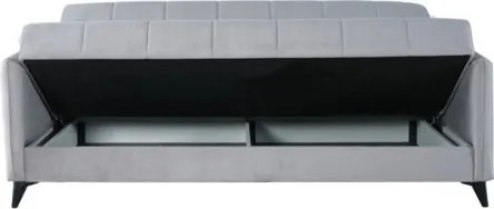 Divano Letto 3 Posti 211x92x98 Con Vano Contenitore Santi Bacos Grigio