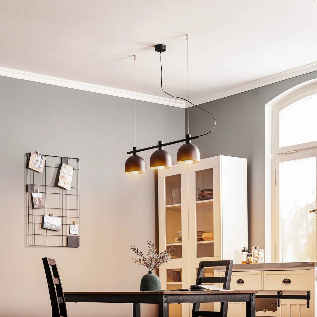 Lampada a sospensione 976 ALDEX, dimmerabile, Nero, Soggiorno / Sala da pranzo, Metallo, Scandinavo, Lampada a sospensione
