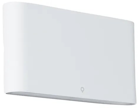 Lampada da parete moderna per esterni bianca 17,5 cm con LED IP65 - Batt