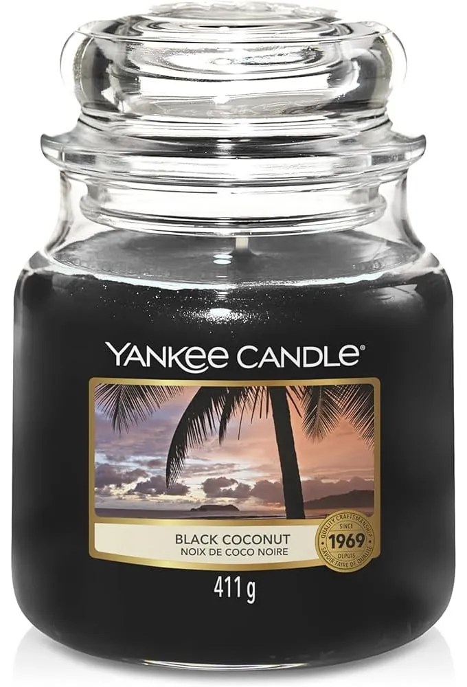 Tempo di combustione della candela profumata 65 h Black Coconut - Yankee Candle