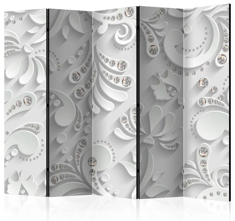 Paravento Flowers with Crystals II [Room Dividers]