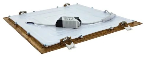 Lampada LED da incasso SQUARE LED/24W/230V 4200K 29,2x29,2 cm marrone