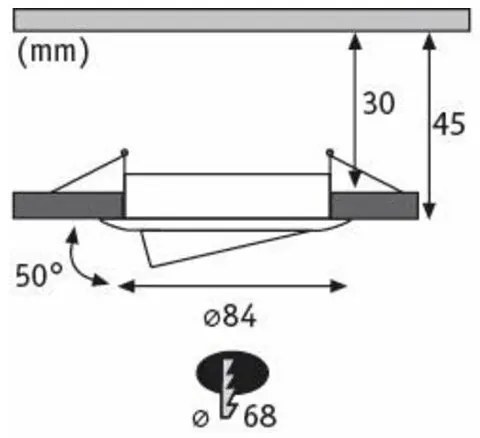 Paulmann 94472 - SET 3xLED/6W IP23 Faretto bagno dimmerabile NOVA 230V