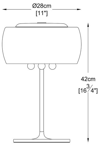 Brilagi - LED Lampada da tavolo di cristallo JEWEL 3xG9/42W/230V