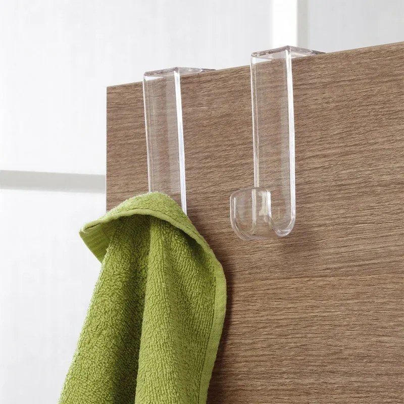 Set appendini in plastica trasparente multiuso con libera installazione
