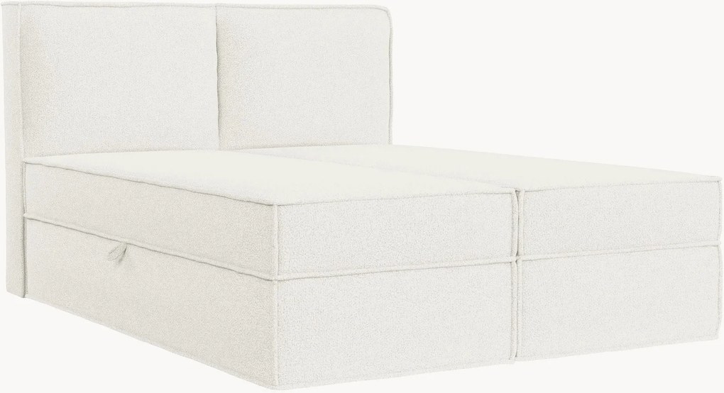 Letto boxspring fatto a mano con contenitore Bergen, H3