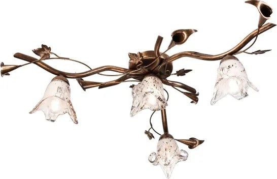 Plafoniera ROZETA 4xE14/40W/230V bronzo