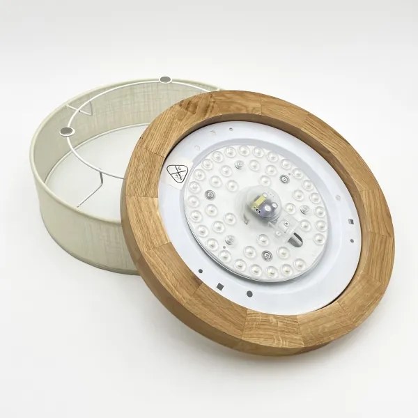 Brilagi - Plafoniera LED BELLADONNA LED/20W/230V Ø 30 cm crema/rovere