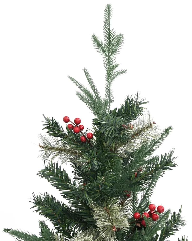 Albero di Natale con Pigne Verde 150 cm in PVC e PE