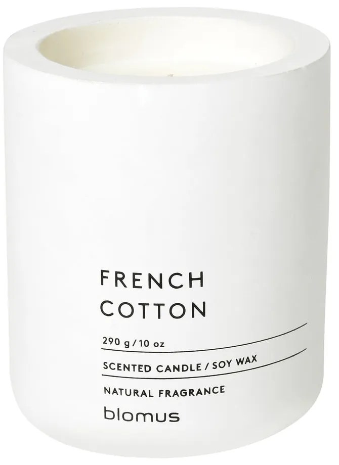 Candela di soia profumata tempo di combustione 55 h Fraga: French Cotton - Blomus