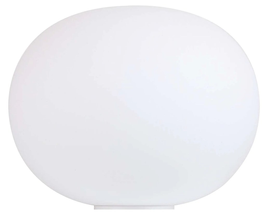 FLOS Glo-ball Basic 2 Lampada da tavolo 45 cm a luce diffusa in vetro opalino acidato bianco