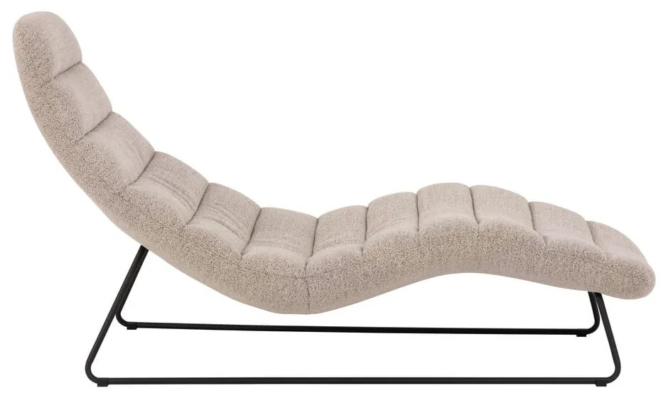 Lettino in bouclé beige Chaplin - Actona