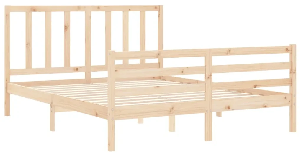Giroletto con testiera 160x200 cm in legno massello