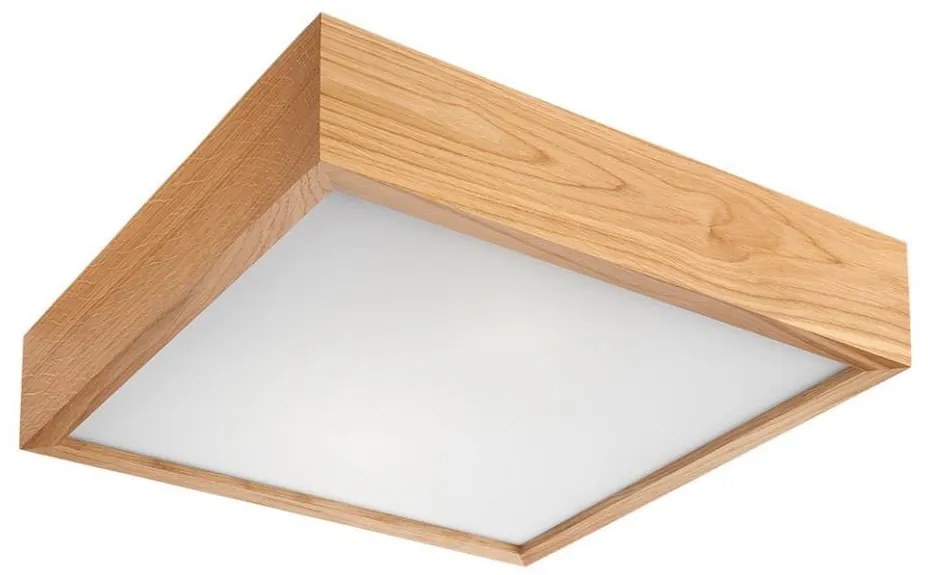 Plafoniera OAK SQUARE 1xE27/60W/230V quercia 27,5 cm