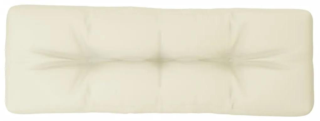 Cuscino per Pallet Crema 120x40x12 cm in Tessuto