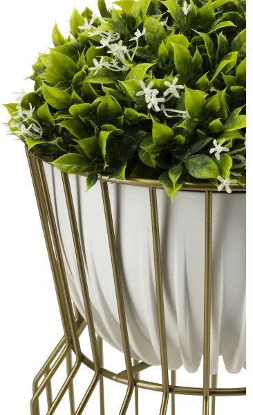 Portafiori 50x26 cm oro