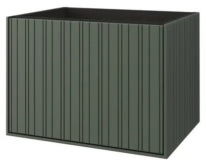 Mobile da bagno sotto lavabo Domino verde opaco L 60 x H 43 x P 46 cm 1 cassetto, lavabo non incluso