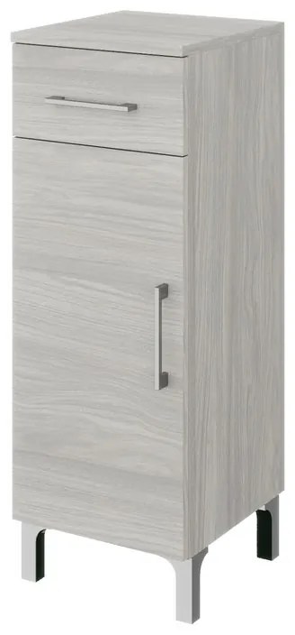 Armadietto bagno a terra SYMOA 1 cassetto 1 anta P 33.5 x L 31.5 x H 88 cm rovere grigio legno