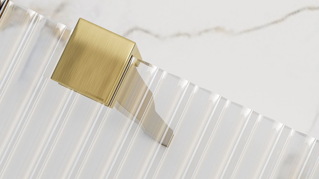 Parete doccia Rea Aero Intimo Gold Brush 90