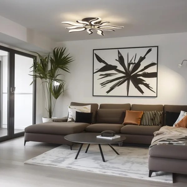 Brilagi - Lampadario a plafone LED dimmerabile TWIST LED/65W/230V 3000-6500K nero + +TC