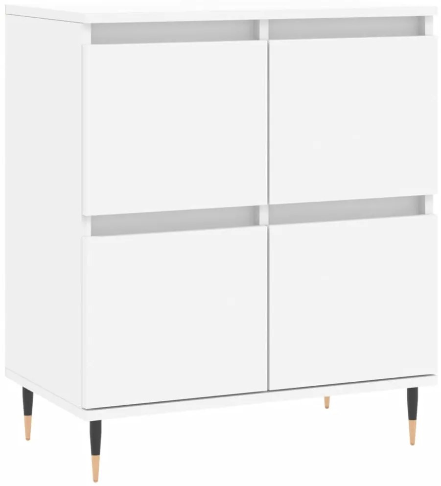 Credenza bianca 60x35x70 cm in legno multistrato