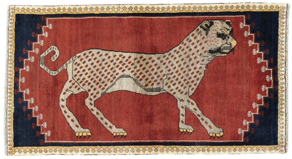 Gabbeh Tappeto persiano 190x110 Rosso (Iran) Annodato A Mano