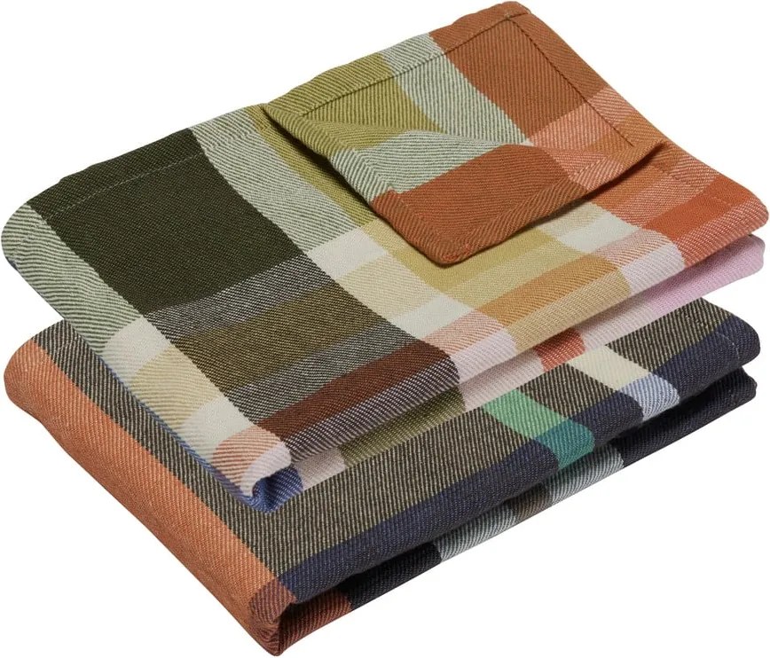 Set di 2 strofinacci in cotone 50x70 cm Playful - Hübsch