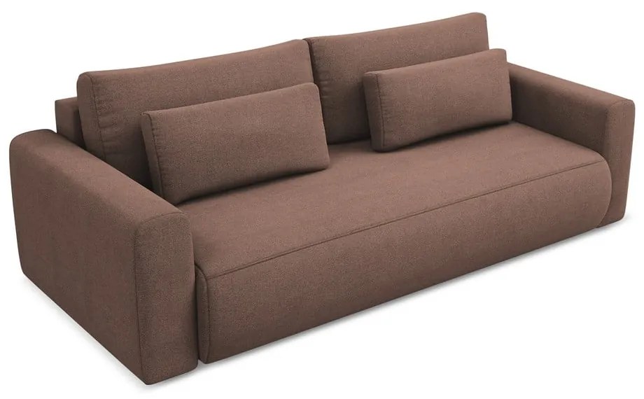 Divano rosa allungabile/con contenitore 238 cm Kapua – Makamii