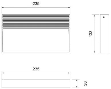 Lid Wall Led  Big 13W 4000°K