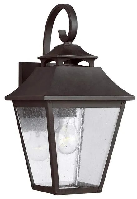 Applique classico chic da esterno FE-GALENA2-M-SBL marrone IP44 1X E27 ELSTEAD
