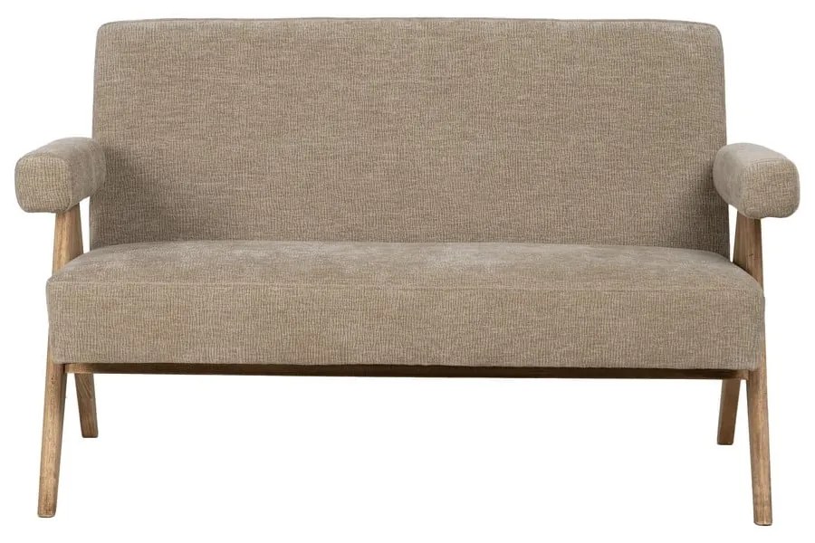 Divano beige con rivestimento in ciniglia 134 cm Rest – Ixia