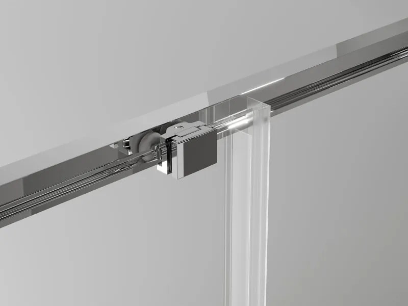 Mexen Exo cabina doccia quadrata scorrevole 90 x 90 cm, trasparente, cromo - 8111-090-090-01-00