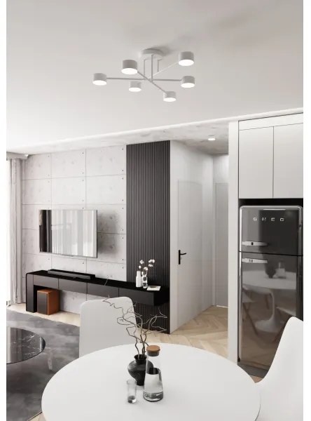 Plafoniera HALO 6xGX53/10W/230V bianca