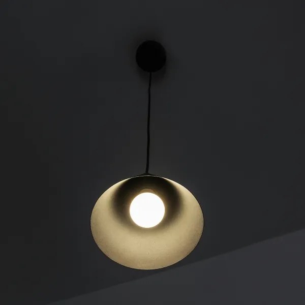 Lampadario a sospensione con cavo ETNA II 1xE27/15W/230V Ø 18,5 cm nero