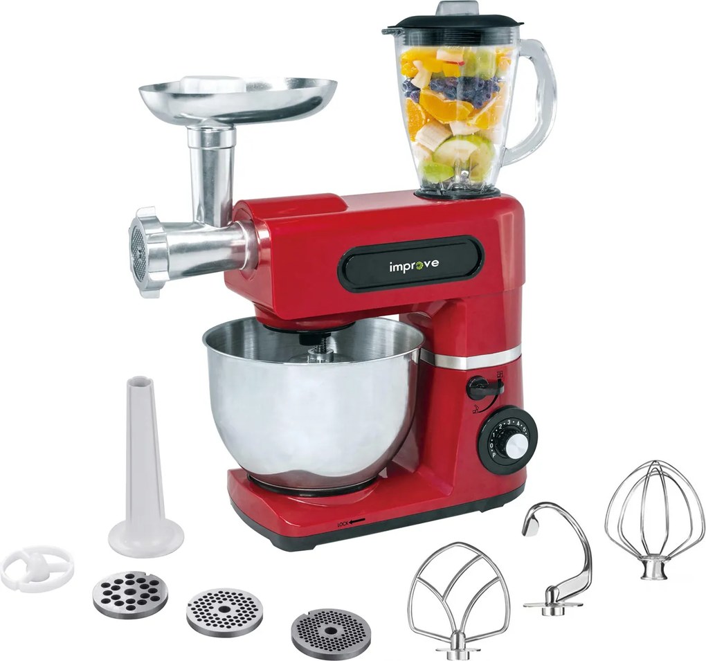 Impastatrice planetaria con tritacarne e frullatore 1500 W