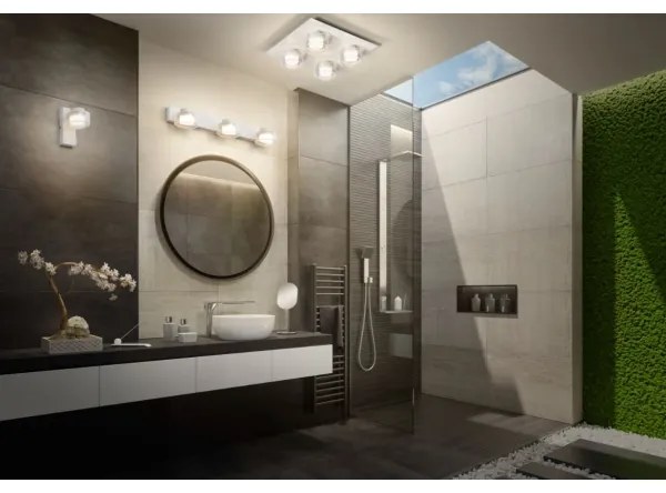 Ledvance - Plafoniera LED da bagno ORBIS FLAME 4xLED/5,5W/230V IP44 bianco