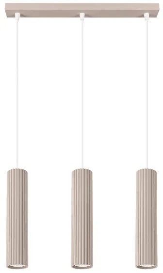 Brilagi - Lampadario a sospensione con filo CRESTO 3xGU10/10W/230V taupe