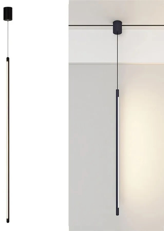 Lampada da soffitto LED APP1413-C BLACK 100cm
