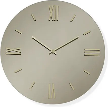 Orologio da parete rotondo in cristallo Bronzo D40 cm - ROY