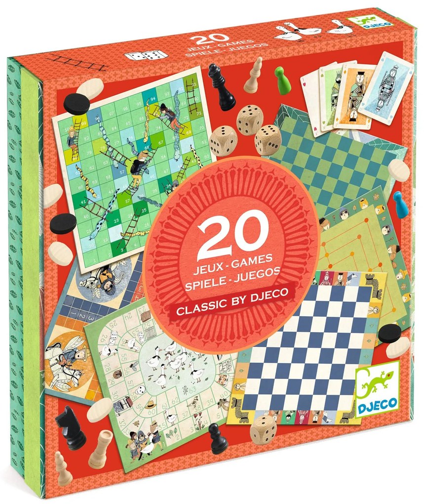 Classic by Djeco: 20 giochi di società classici
