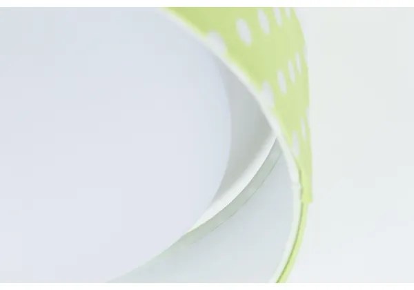 Plafoniera LED GALAXY KIDS 24W 230V verde/bianco a pois