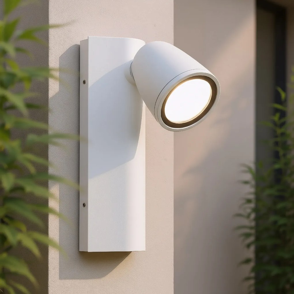 Applique da Esterno GU10 Orientabile IP65 Serie AXIS - Bianca