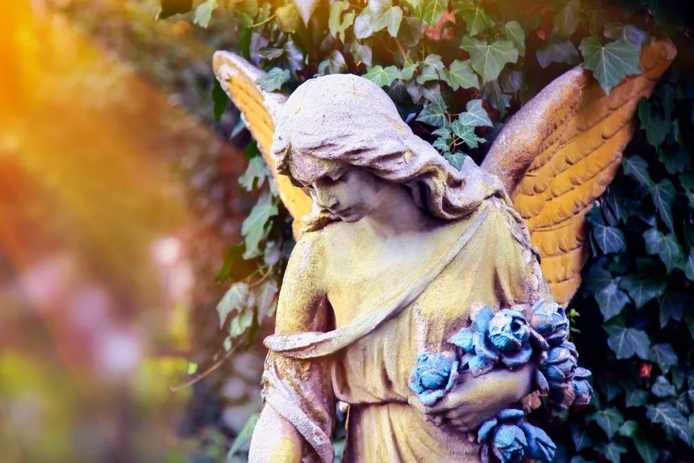 Quadro su tela – Statua di angelo