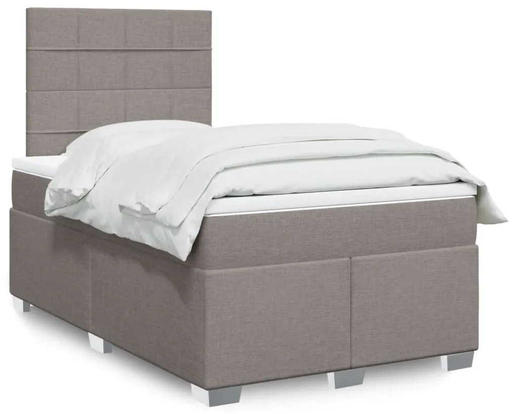 Giroletto A Molle Con Materasso Tortora 120x200 Cm İn Tessuto /
