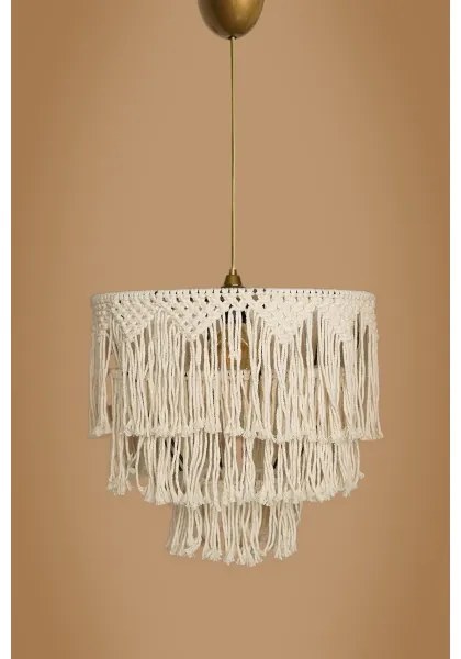 Lampada a sospensione su cavo RIMINI 1xE27/40W/230V crema