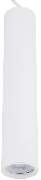 Lampadario a sospensione con filo KARADON 1xGU10/30W/230V 17 cm bianco