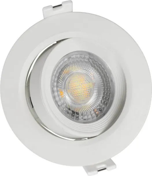 Faro Incasso Tondo 7W CCT Ø70mm 38° Orientabile Dimmerabile Colore Bianco Variabile CCT
