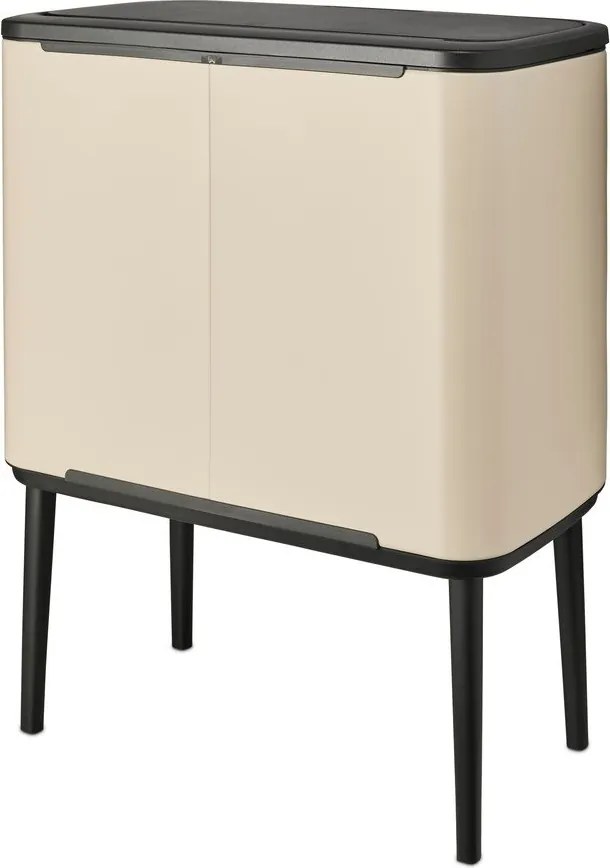 Bidone in acciaio beige touch per raccolta differenziata 33 l Bo Touch Bin - Brabantia